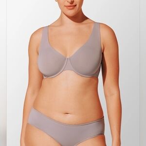 ThirdLove Second Skin Unlined Bra in Dove Purple Size 38F